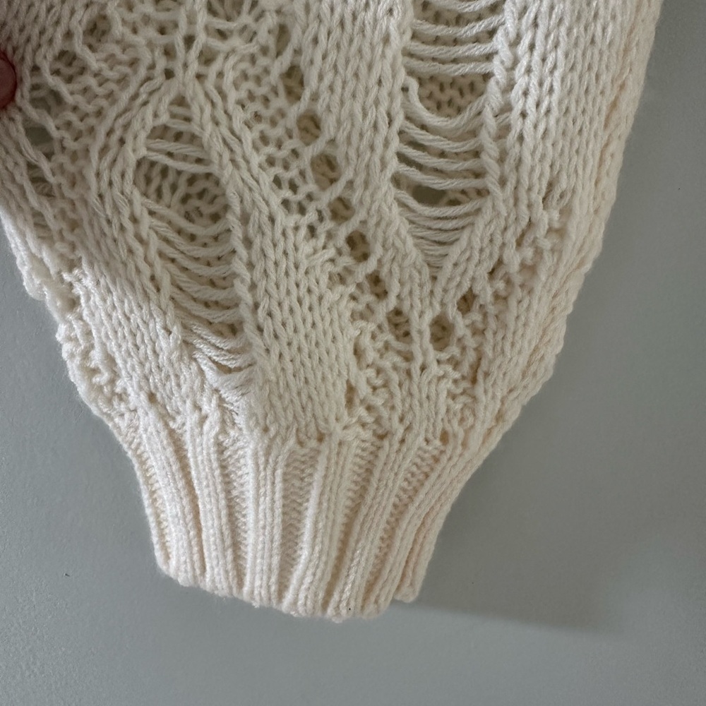 H&M Ivory Long Sleeve Knit Dress - Picture 7 of 10